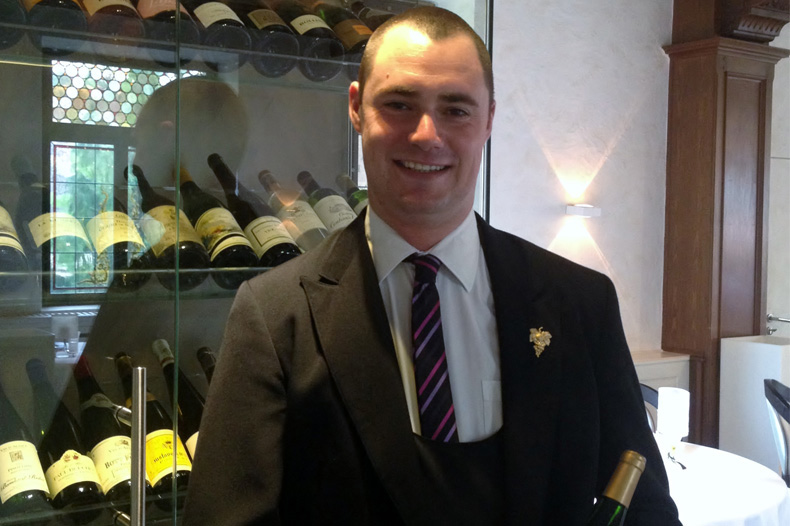 Joel brendel Chef Sommelier à l'Auberge du Cheval Blanc