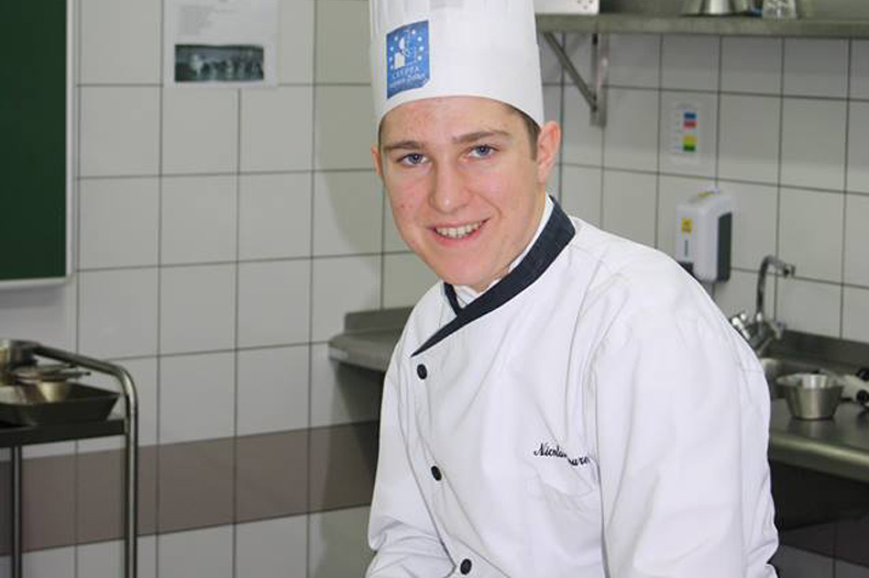 Nicolas Laurent, apprenti à l'Auberge du Cheval Blanc